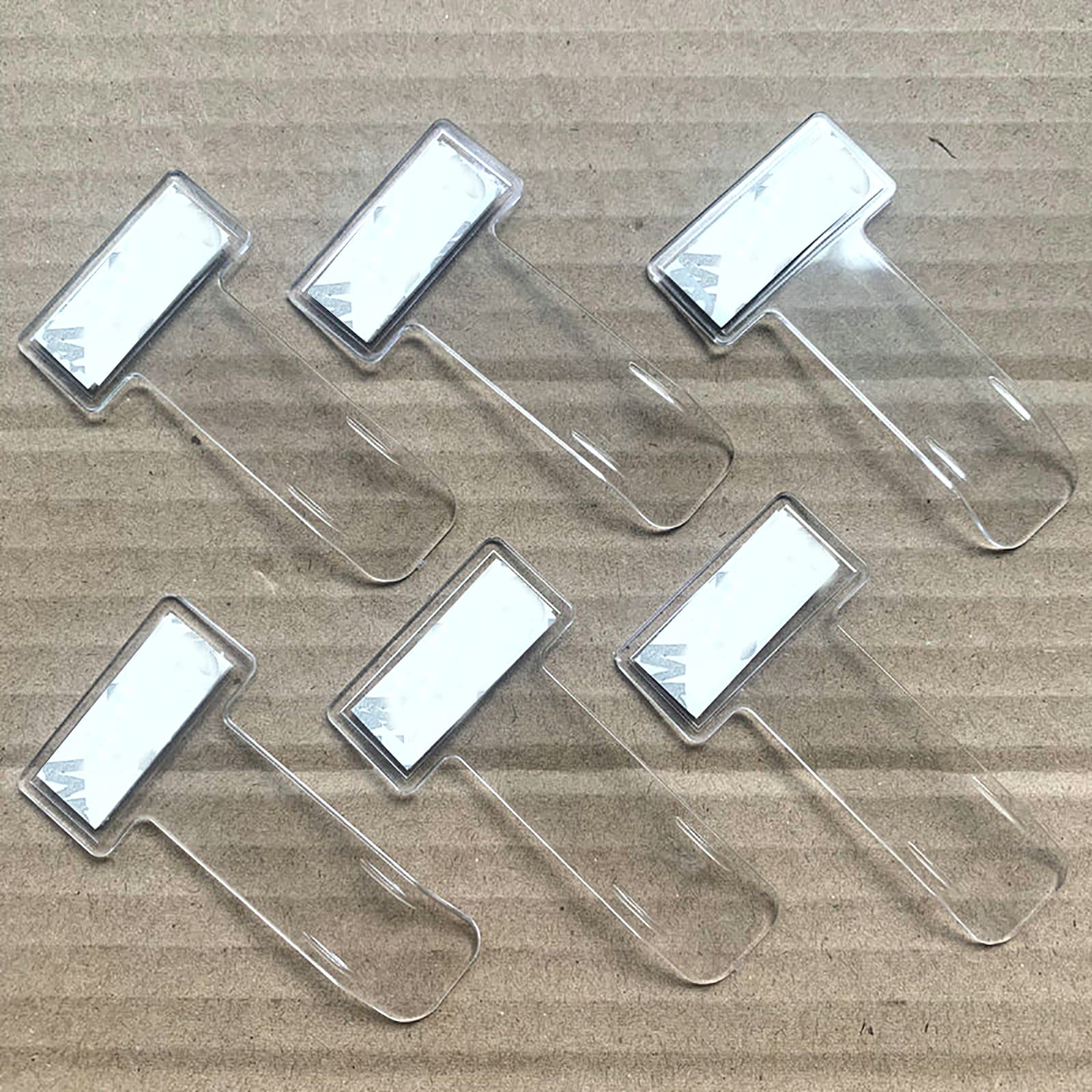 6 Pcs Soporte para tique de Aparcamiento, Clip para boletos Autoadhesivo para Permiso de Parabrisas de estacionamiento,Pinza Transparente Ticket Coche Soporte para Camiones y caravanas