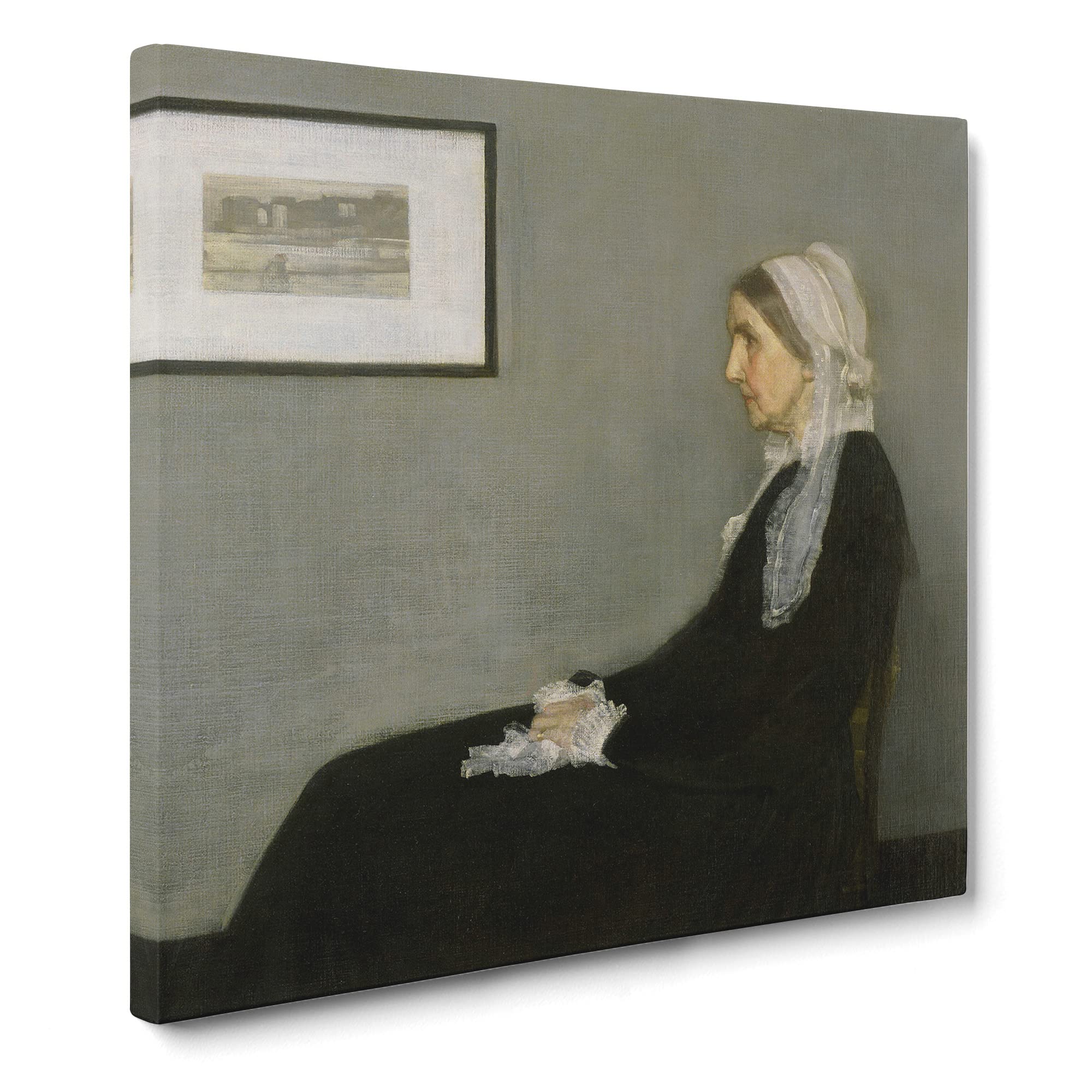 Artists Mother Vol.1 by James McNeill Whistler Canvas Print, Mixed, 35L x 35W cm
