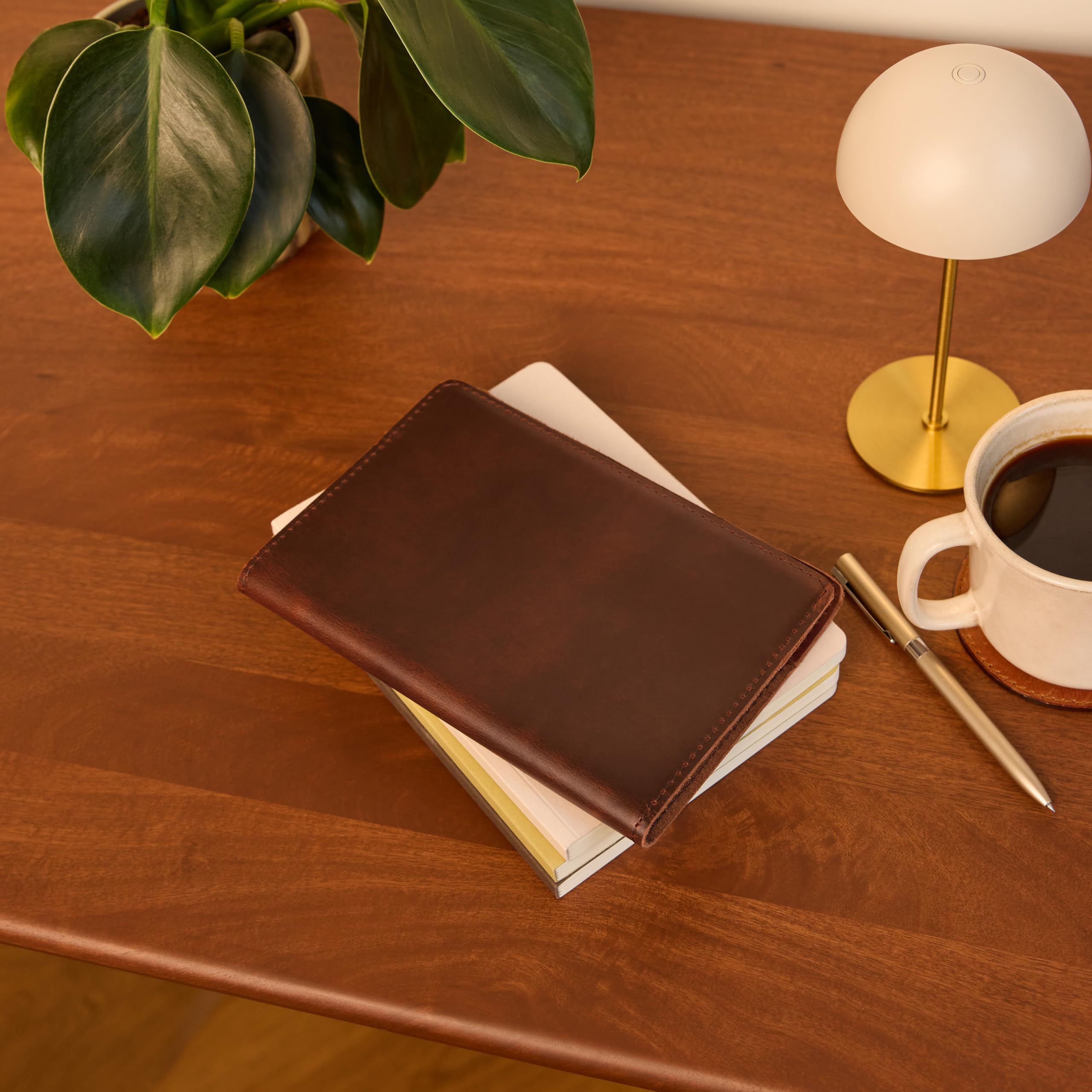 Gusti Cuaderno de piel Lahja notas esbozos diario de viaje marrón cuero