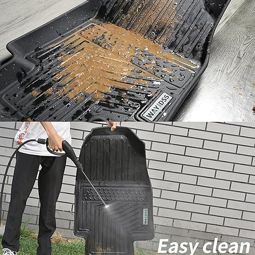 Miniatura 6 de WAYIDSS Alfombrillas y tapete para maletero para Chevrolet Tahoe 2021-2024 (solo se adapta a 7 asientos) con asientos de cubo de segunda filaGMC