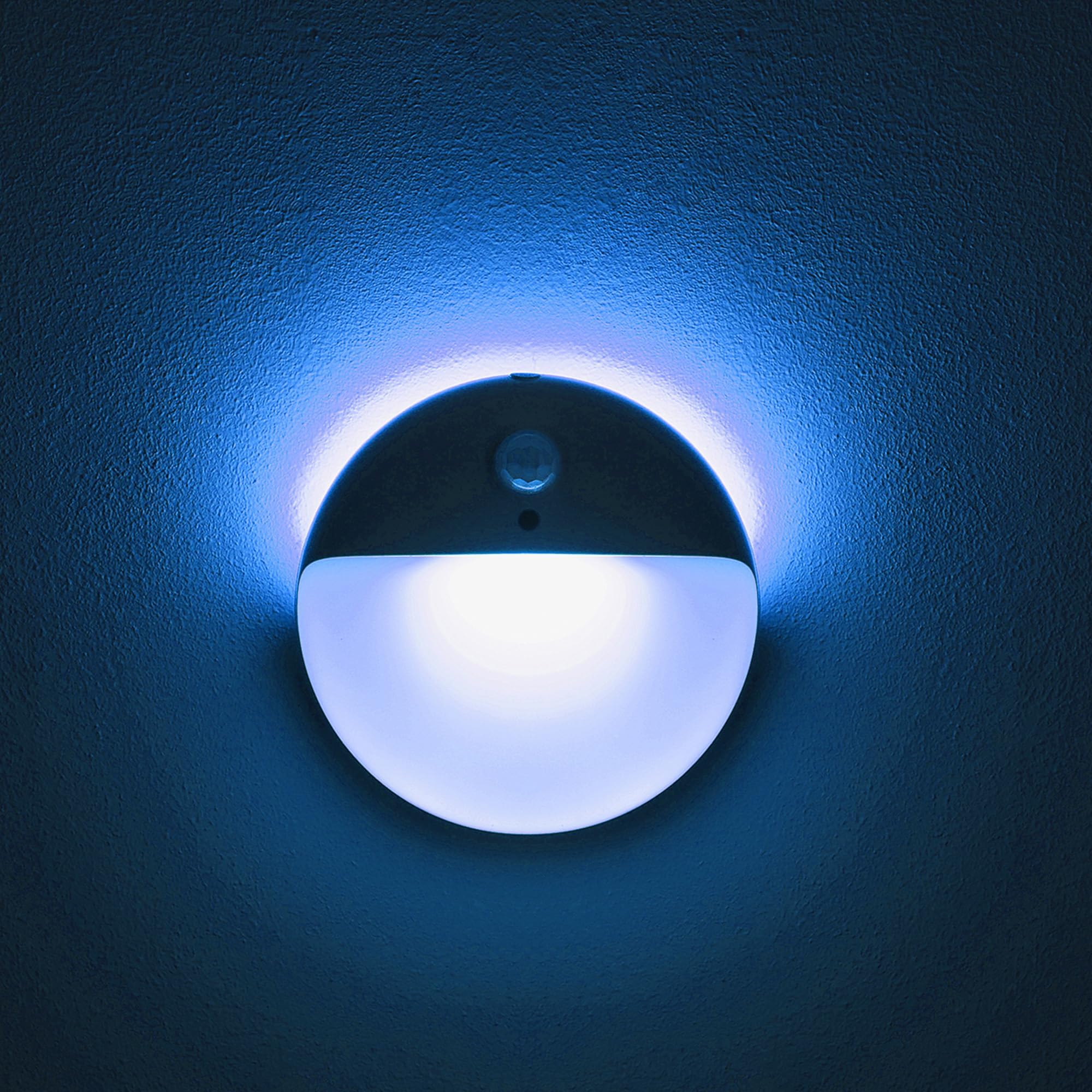 2 Pack Azure Battery Night Light, Motion Activated Night Light, 2.6" Small Sticky Lights, 3 Light Modes, Dimmable Battery Operated Lights for Travel, Toilet, Bathroom, Closet, Stairs,Corridor