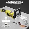 Wall Chaser with Dust Extractor Adapter 4000W 5 Blades Electric Wall Chaser with Adjustable Cutting Depth & Width for Brick Marble and Floors