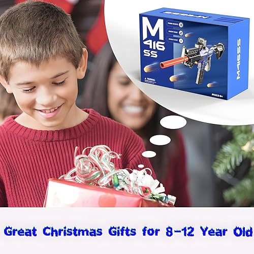 Miniatura 7 de Vioofun Pistola de juguete para pistolas Nerf, balas, rifle de francotirador automático, 3 modos de pistola de espuma de juguete con chaleco