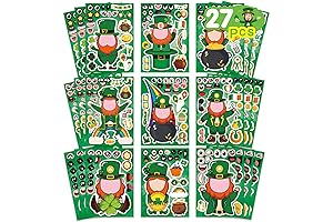 St. Patrick's Day Make A Face Stickers Kit