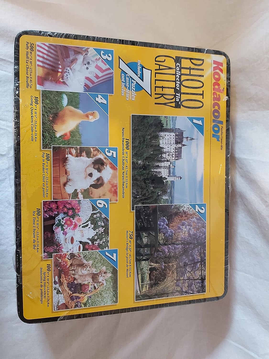 Warren Industries Kodacolor 7 in 1 in a Tin 1000 Piece Jigsaw Puzzle