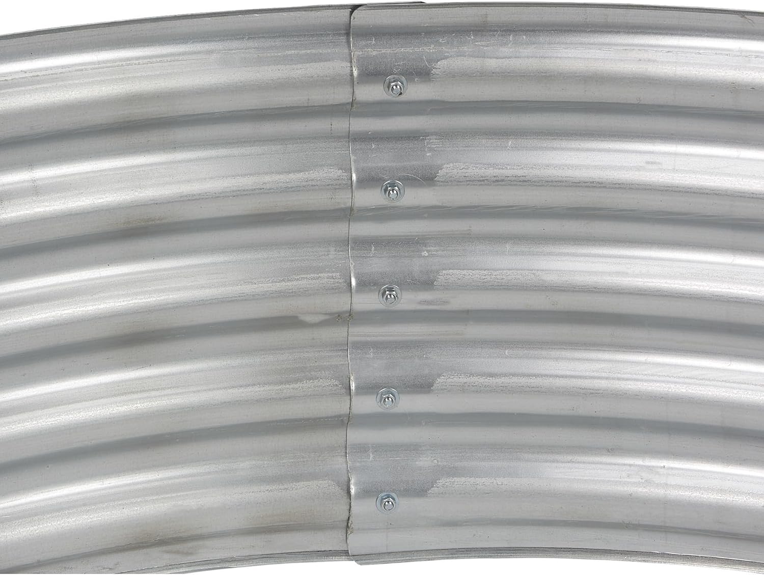 Galvanized Steel Round Raised Garden Bed — 4ft. x 12in