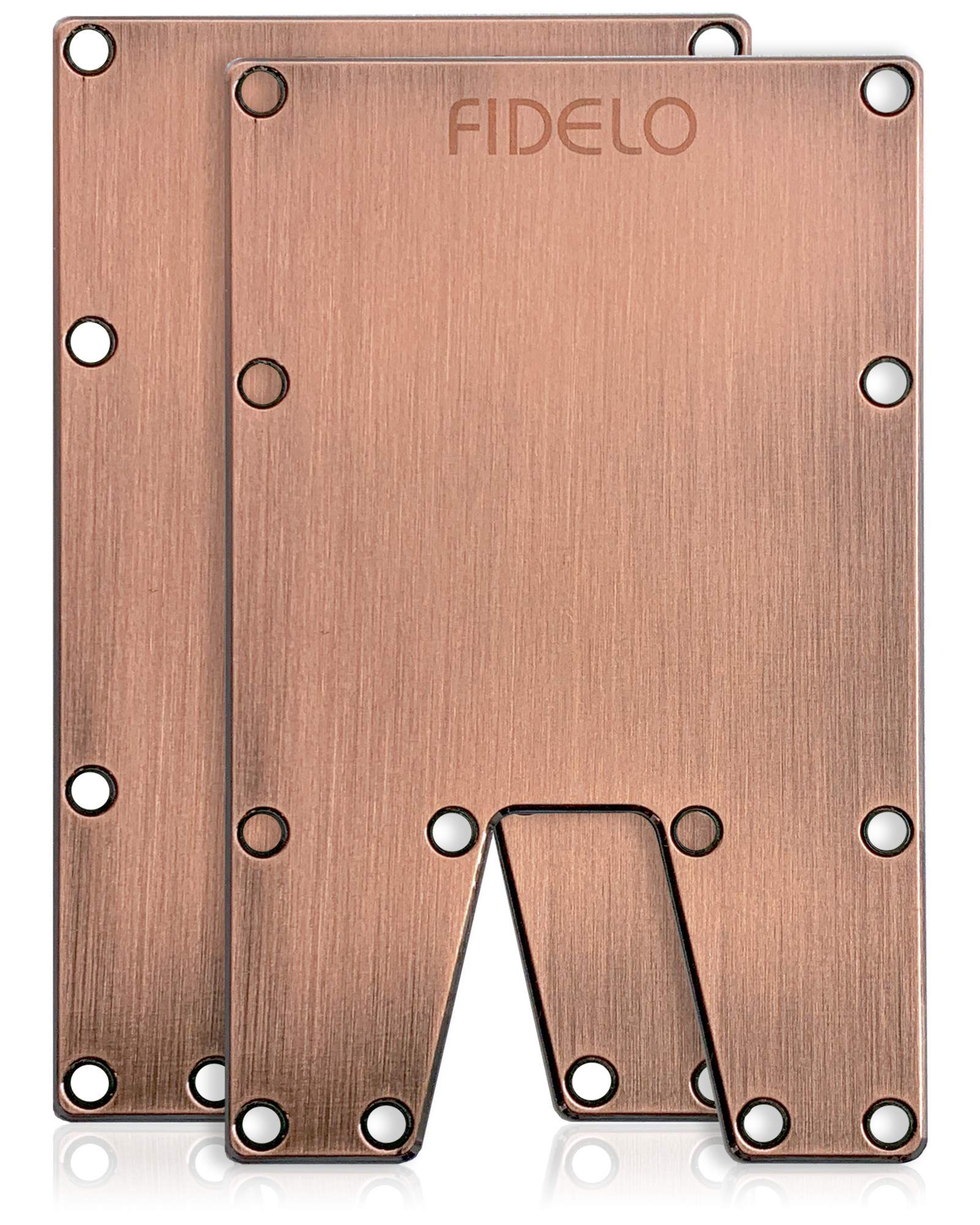 FideloMinimalist Wallet for Men - Slim RFID Credit Card Holder Money Clip