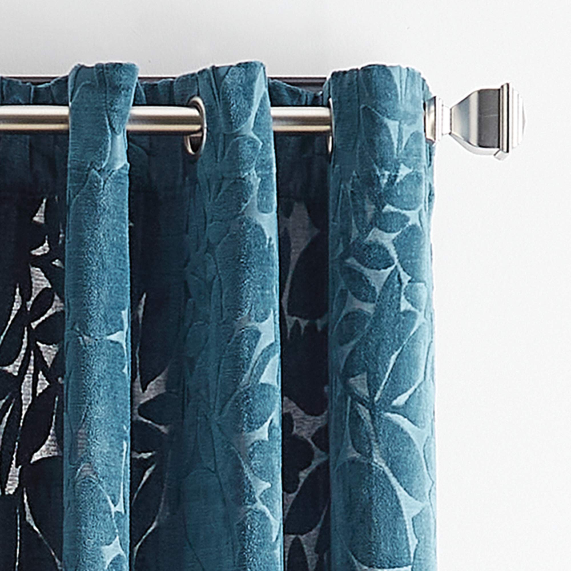 Martha Stewart Sherwood - Coppia Tende A Pannello In Velluto - 241 Cm - Colore Foglia Di Tè - Eleganti E Sfoderate