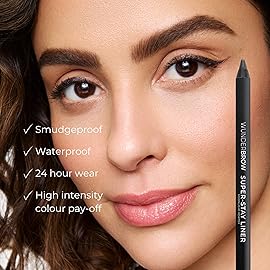 Wunderbrow Super Stay Eyeliner Pencil, Waterproof and Smudge-Proof, Shade: Emerald Lustre