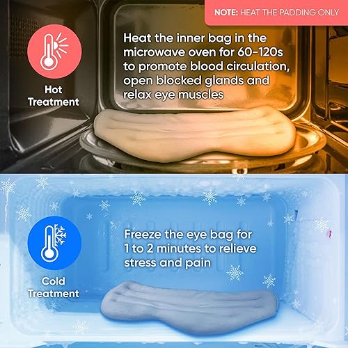 Miniatura 2 de Ocushield Máscara de ojos para mejorar el sueño | Bambú pesado y opaco | Tratamiento de calefacción y enfriamiento desmontable | Material