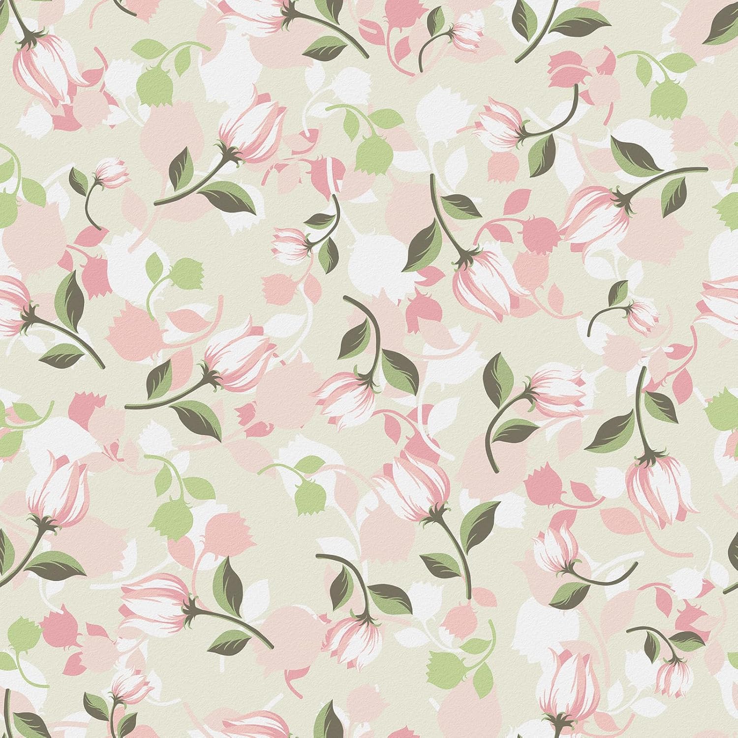 Beige Pink Floral Wallpaper Cream Pink Laura Ashley Peel Stick Wallpaper for Girls Kids Room Floral Stick On Contact Paper Light French Country Wallpapers for Bedroom Cabinets 17.5×102.3''