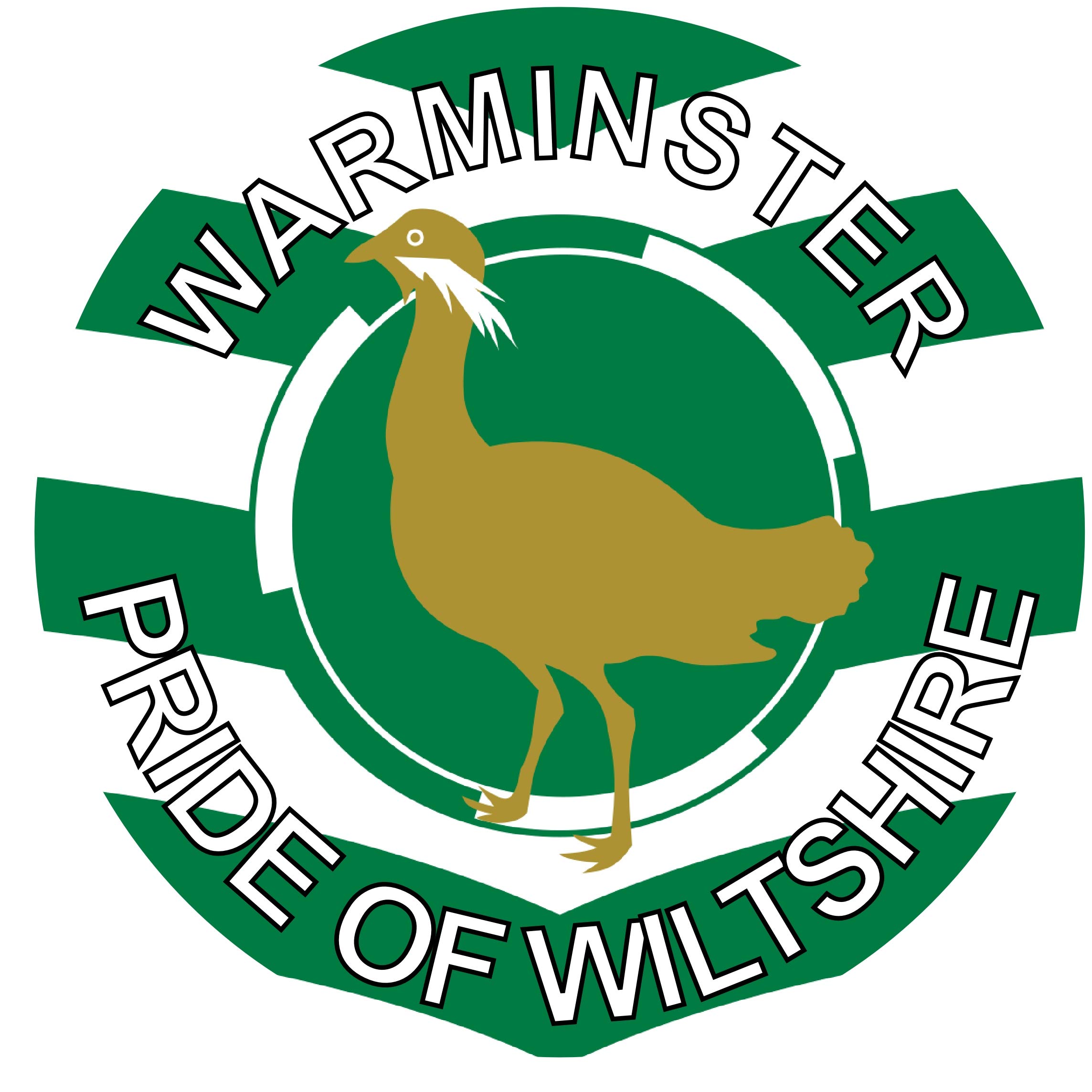 Baked Bean Store Multi Warminster - Pride Of Wiltshire - (Two Pack) 80Mm Diameter Car Bumper Window Decal Sticker