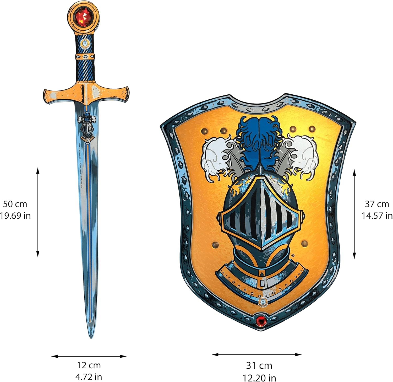 Liontouch - Mystery Knight Foam Sword & Shield for Kids - Age 3-8 Years | Medieval Play Set in Durable & Safe Foam for Kid’s Pretend Play | Safe Weapons & Battle Accessories for Dress Up & Costumes - Image 2