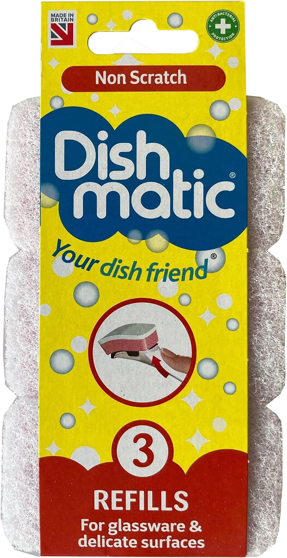 Dishmatic Scrubbee Stainless Steel Scourer Head Refills for Cleaning