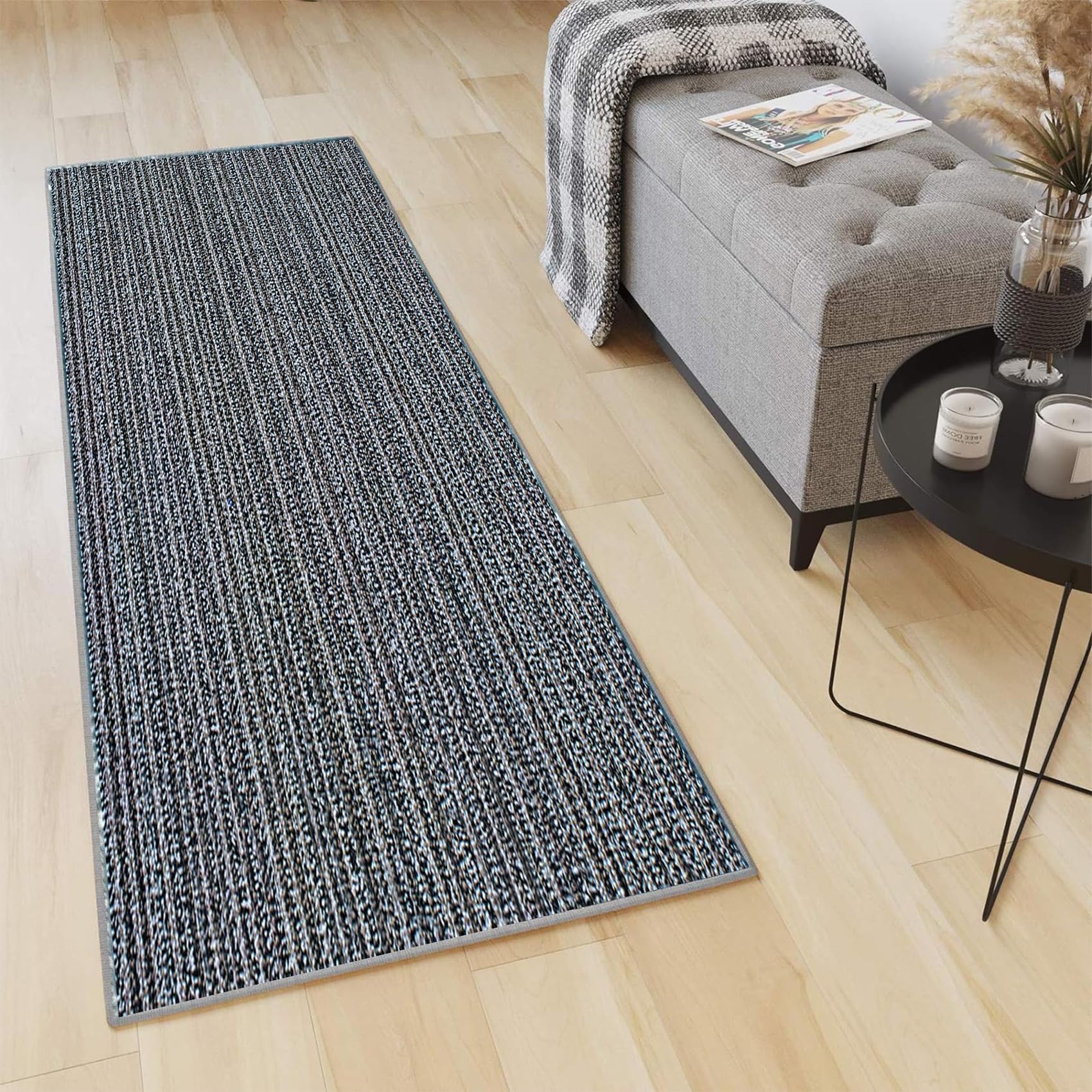 YANHONG Design Carpet Runner Rug Floor Mat, 50 x 320 cm Non Slip Backing long Hallway Runner Kitchen Rugs With Non-Slip Back for Entryway Hallway Kitchen Laundry Room, Blue B — image 1