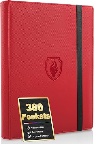 Miniatura 30 de Carpeta de tarjetas prémium con 9 bolsillos para 540 tarjetas, carpeta de tarjetas coleccionables de poliuretano resistente, álbum de colección de