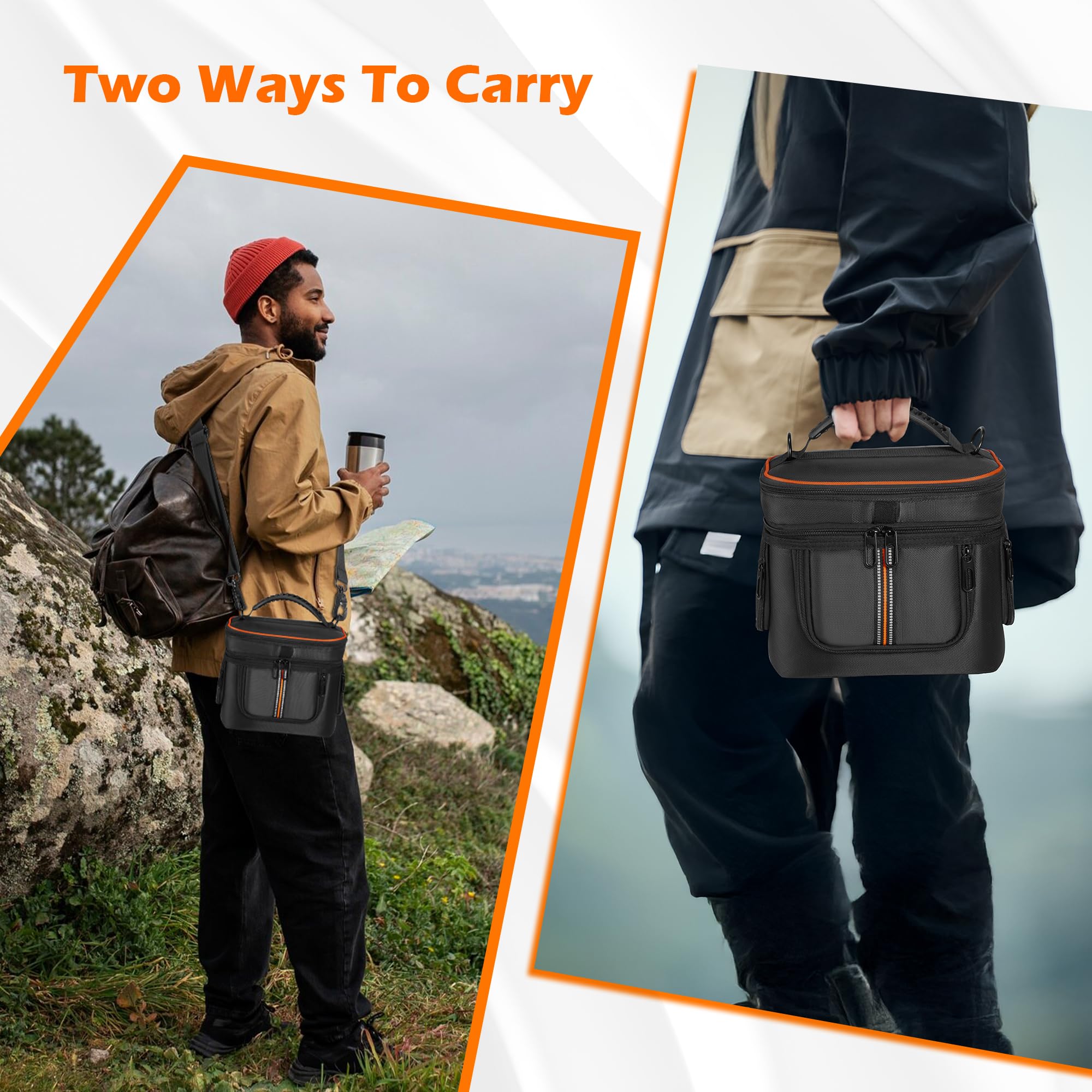 Borsa portatile per centrali elettriche Jackery Explorer 240 v2 256Wh LiFePO, custodia da viaggio per generatore solare