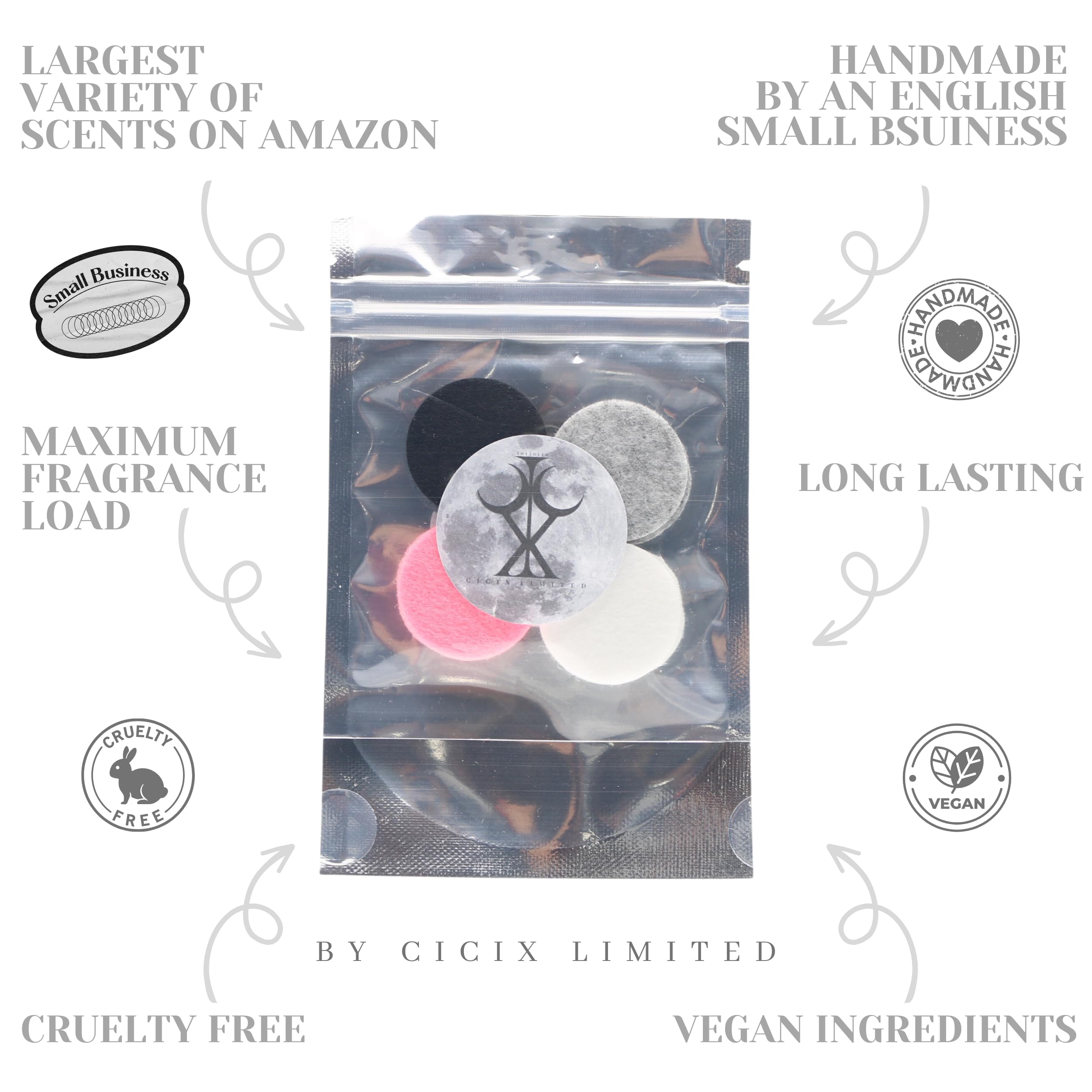 CICIX LIMITED Scented Vacuum Freshner Discs. 130+ Scents To Pick From. Handmade in England. Strong Scented - Image 2