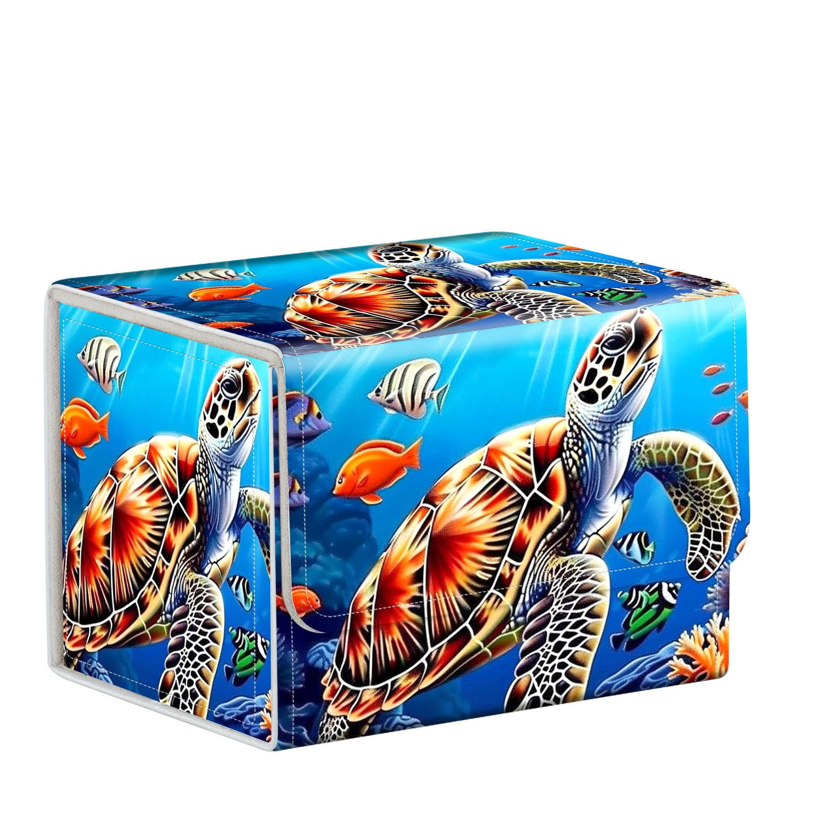 ETLKJVBL For MTG Card Storage Solution, Sea Turtle for MTG Card Box and Commander Decks, High Capacity Anime Card Sleeves for MTG Deck Box, Specially Designed for MTG Players