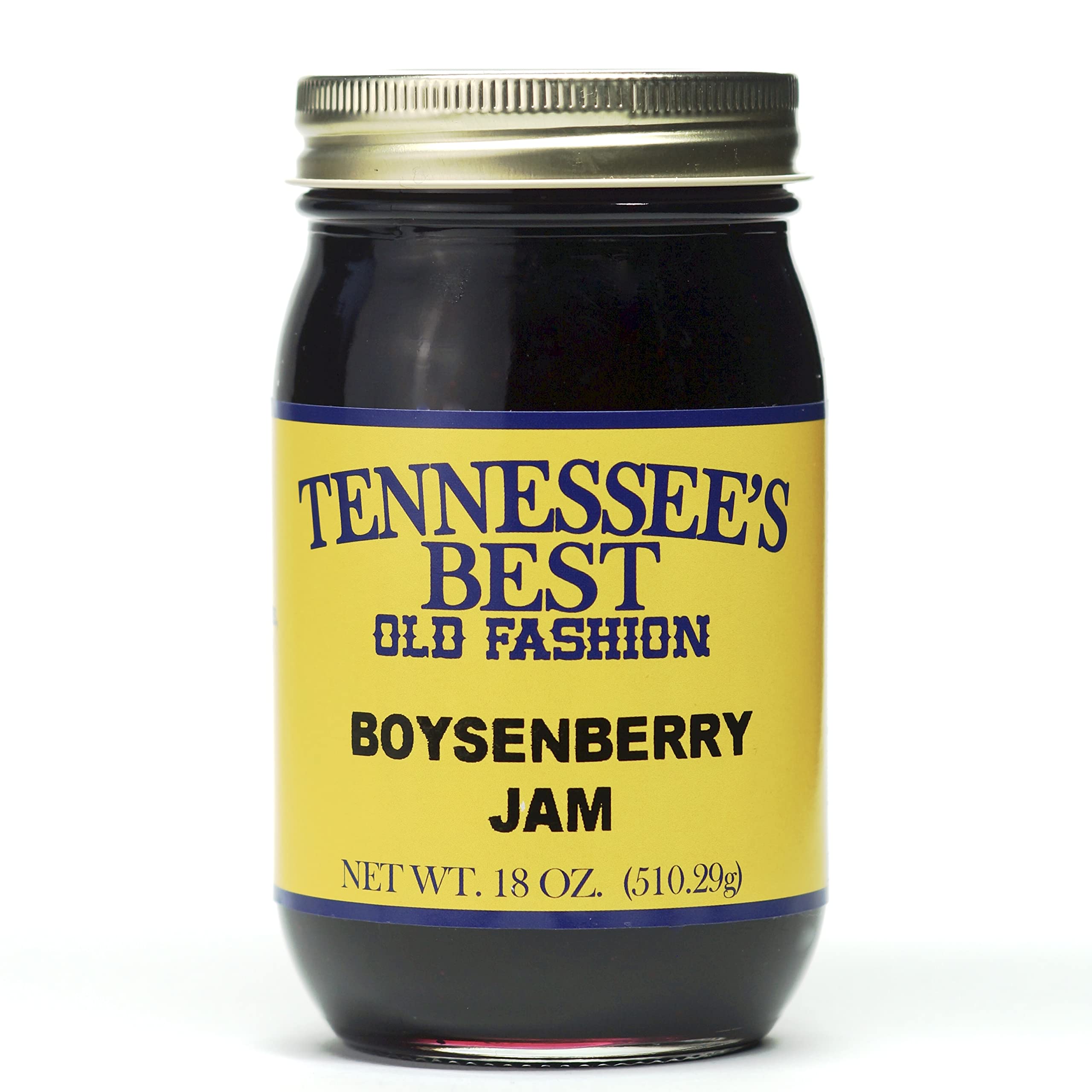 Tennessee's Best Old Fashioned Boysenberry Jam | Handcrafted With Simple Ingredients | Small Batch Made | 18 oz Reseable Glass Jar (Boysenberry Jam)
