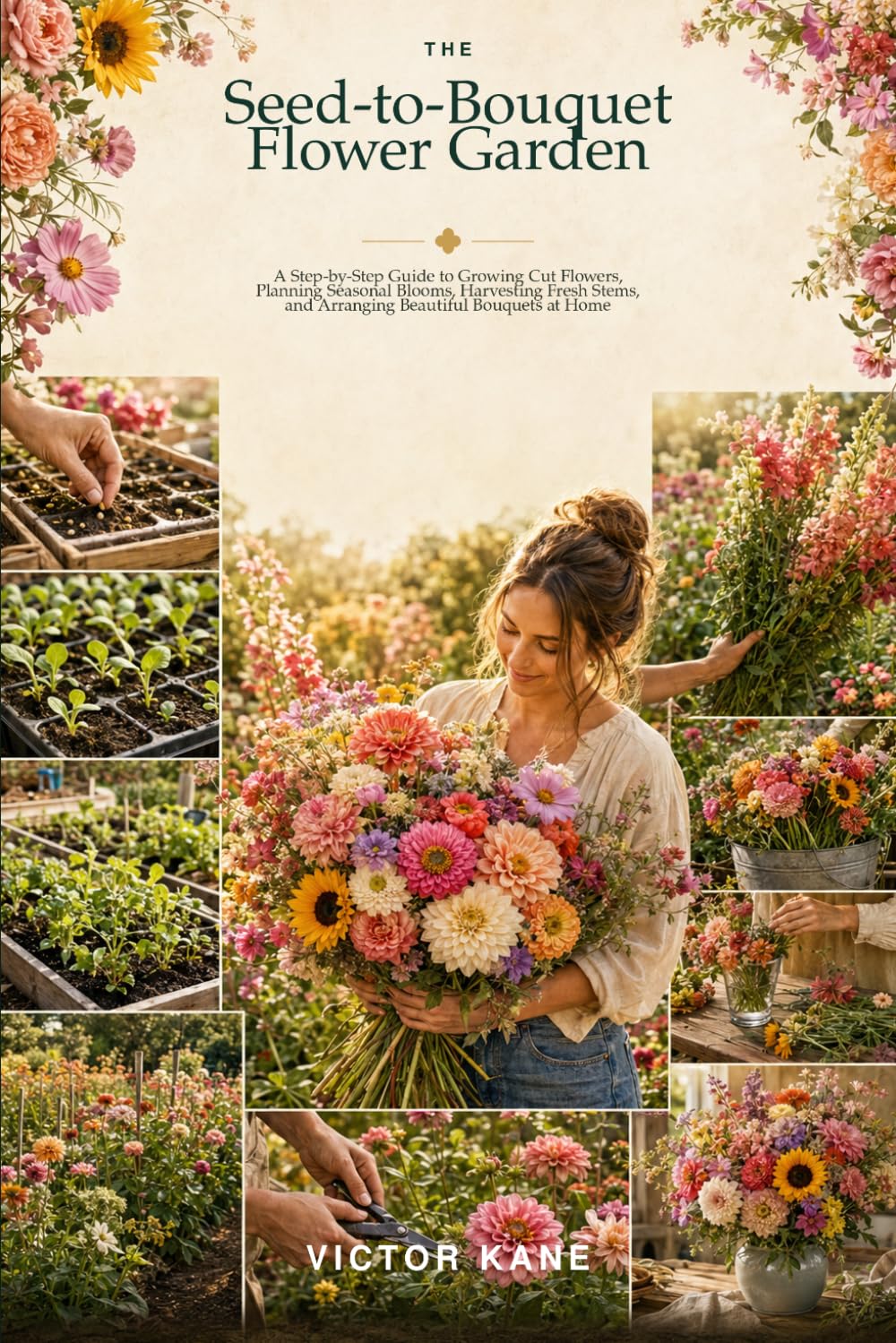 The Seed-to-Bouquet Flower Garden: A Step-by-Step Guide to Growing Cut Flowers, Planning Seasonal Blooms, Harvesting Fresh Stems, and Arranging Beautiful Bouquets at Home