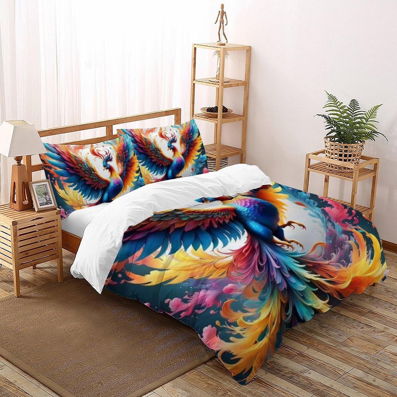 Duvet coton set de trois pièces parure de lit Super King 260x220