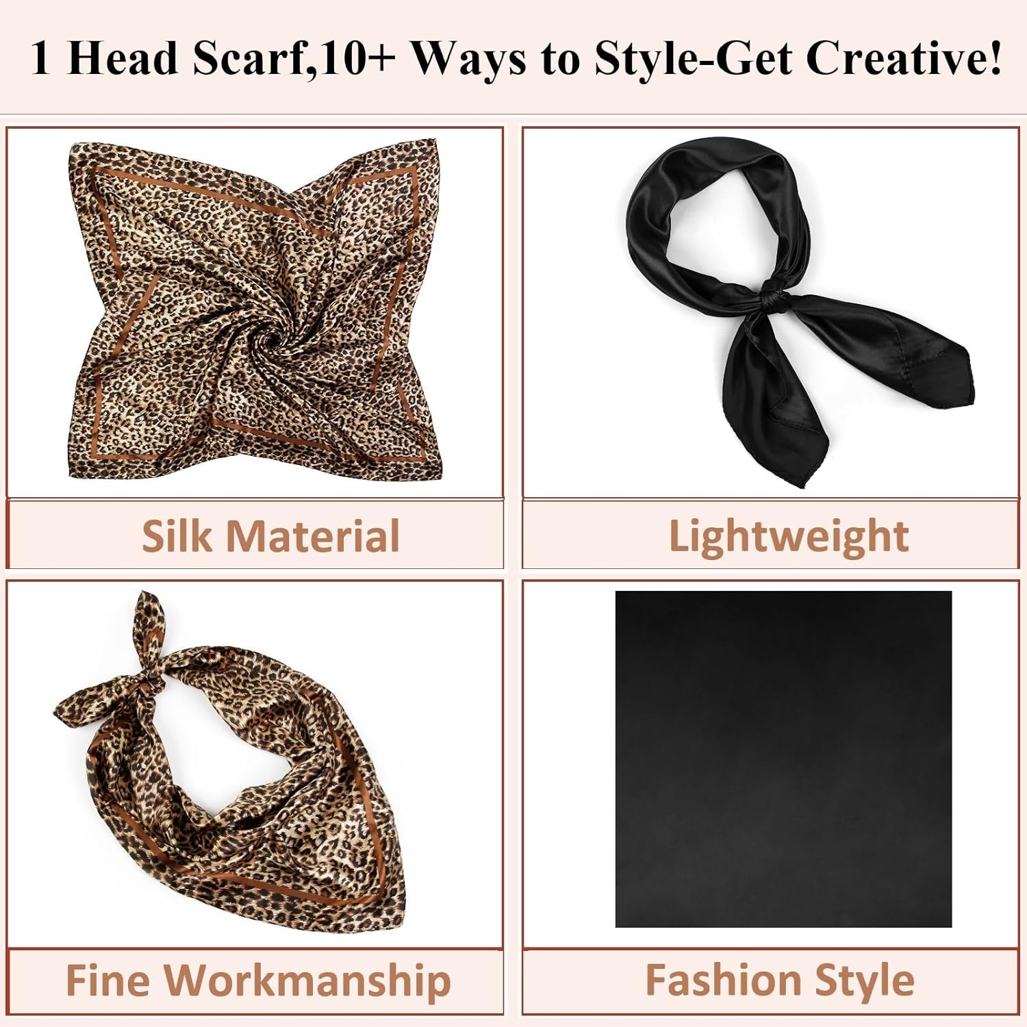 Head Scarf for Women Red Silk Bandana Pirate Costume Accessories, Pirate Head Scarf for Hair Wrapping and Sleeping 35 Inches - Image 3