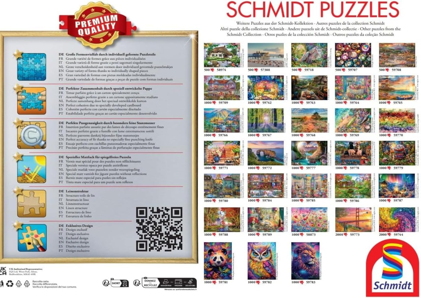 Schmidt Spiele CGS_58962 Puzzle, Multicolor