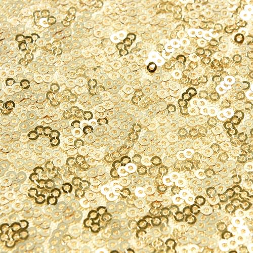 Miniatura 3 de Acrabros - Camino de mesa de lentejuelas dorado 12 x 108 pulgadas con brillantina suministros de fiesta para eventos decoraciones de tela para bodas