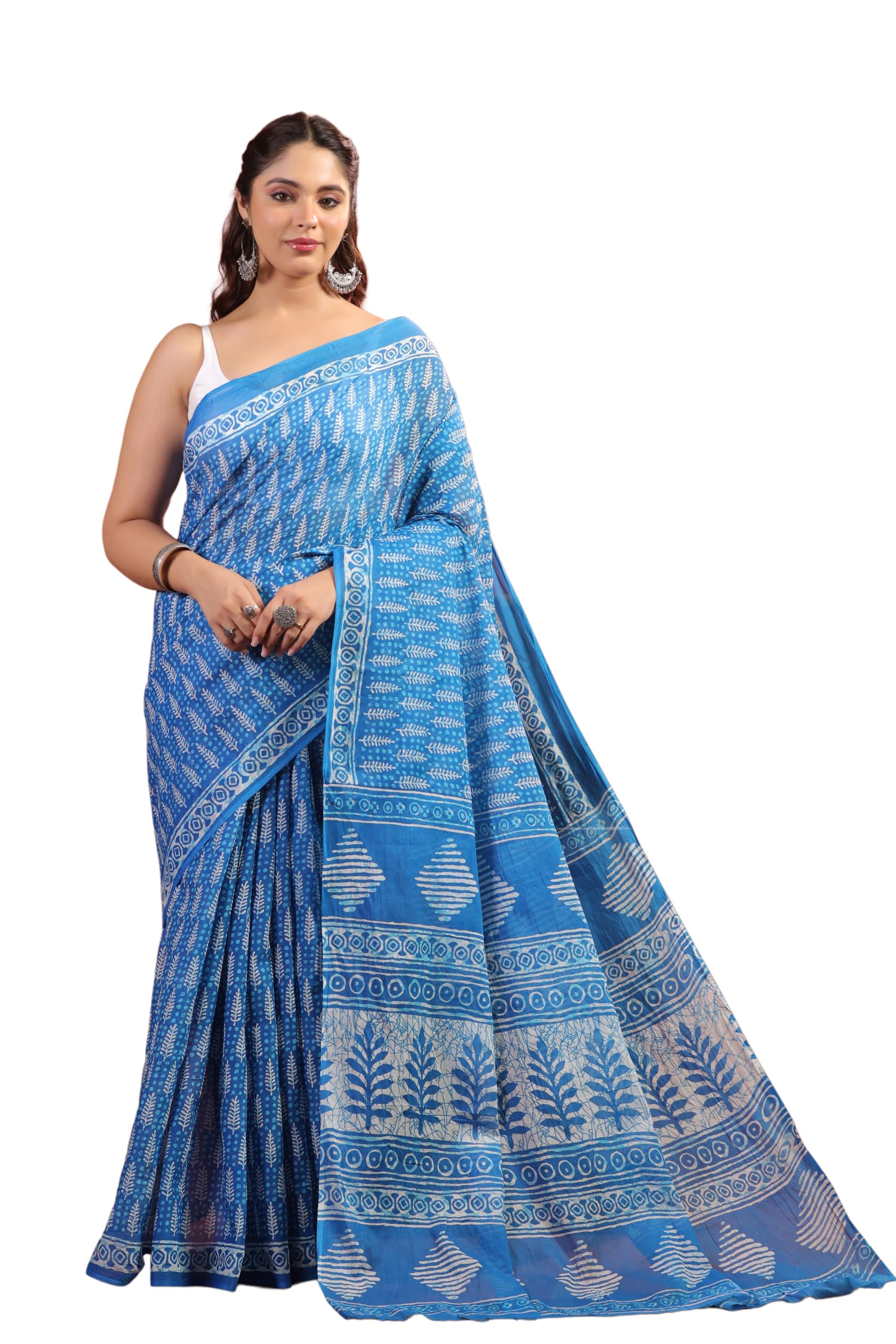tamaira fashion Mulmul Pure Cotton Saree For Woman Batik Printed |Office Wear Daily Wear Sarees For Women Without Blouse Piece(Available in 20 Colours)-picture-39