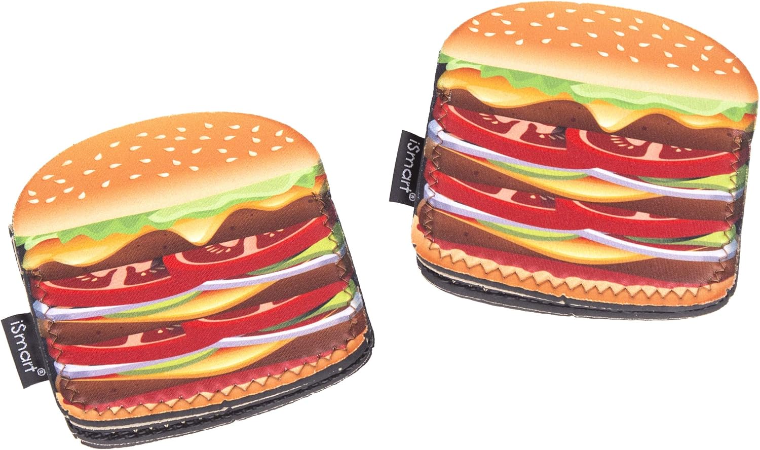 Creative Home Set of 2 (One Pair) Neoprene Oven Mitt Heat Resist Kitchen Gloves Pot Holder Grabber, Hamburger