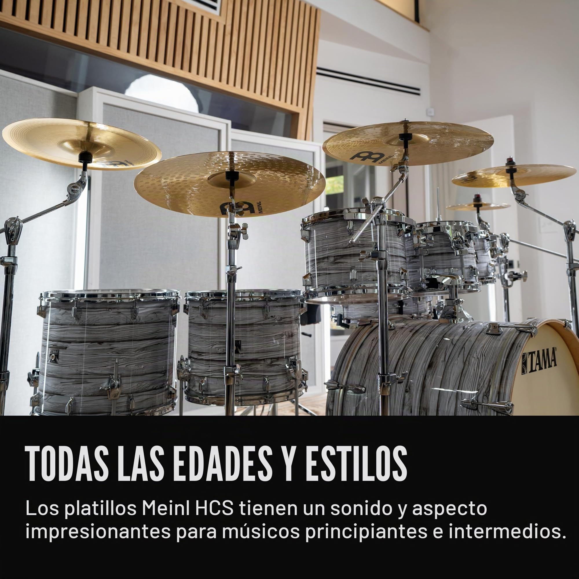 Meinl Cymbals HCS Plato Trash Stack de 12 pulgadas (30,48cm) Platillos de Batería – Latón, Acabado Tradicional (HCS12TRS)