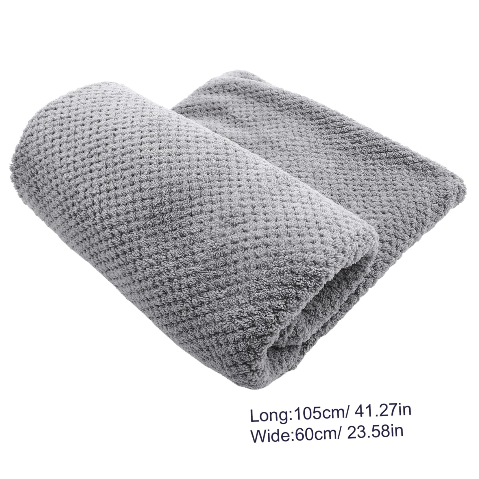 SOLUSTRE Super Absorbent Dry Hair Cap Towel Quick Drying Fleece Bath Head Wrap for Women Thickened Design Soft Water Absorbent Hair Turban for Long Hair