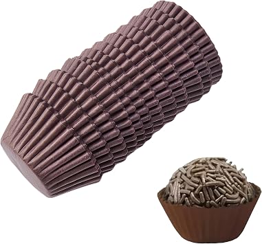 4# Forminha de Brigadeiro No. 4, 1 in Brown Paper Cups, 1000 Pack