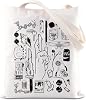 FOTAP JJK Inspired Tote Bag Manga Anime Fan Shoulder Bag Sorcerer Curse Fighter Japanese Anime Fan Shopping Bag
