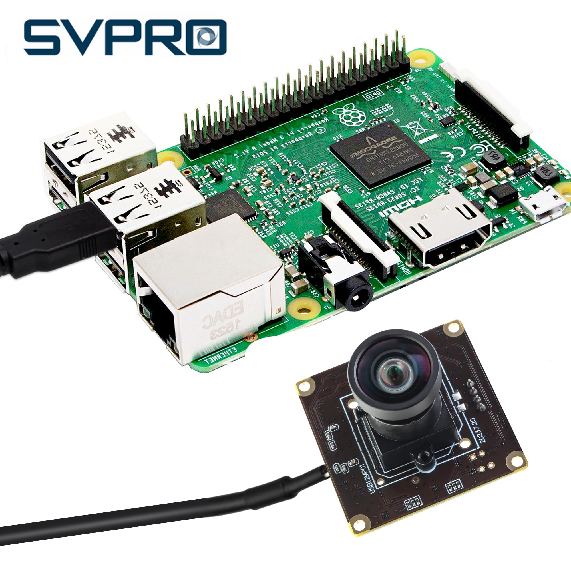 Svpro Modulo fotocamera USB 12 MP 4K 30 fps, IMX577 1080P 120 fps, telecamera ad alta velocità M12, grandangolo, PC, per Raspberry Pi