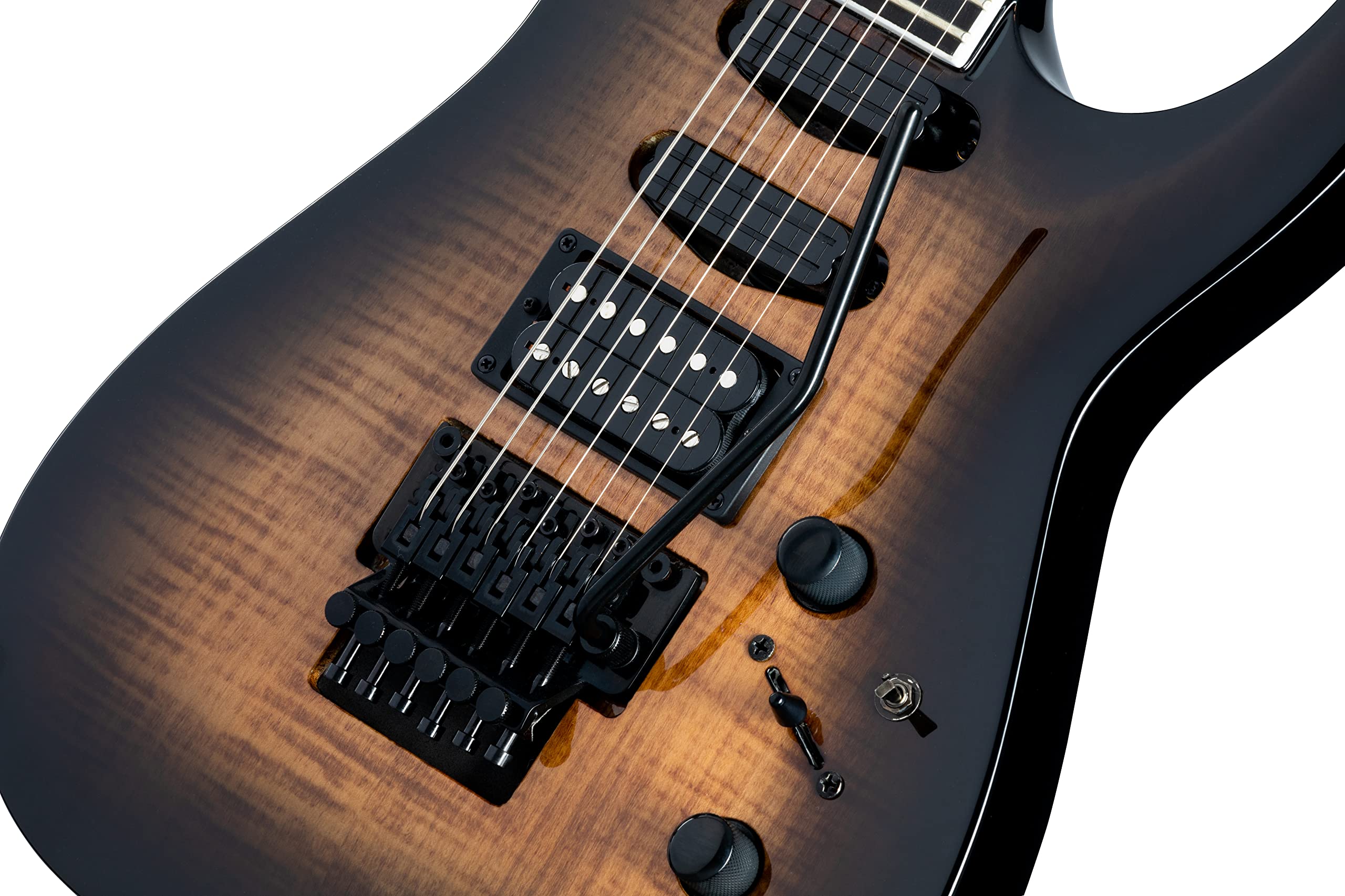 Amazon.com: Kramer SM-1 Figured Floyd Rose, Black Denim Perimeter