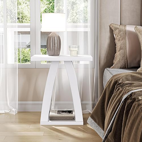Miniatura 5 de Mesas auxiliares para sala de estar, juego de 2. Mesas auxiliares para sala de estar. Mesa auxiliar al lado del sofá. Mesa auxiliar moderna para el
