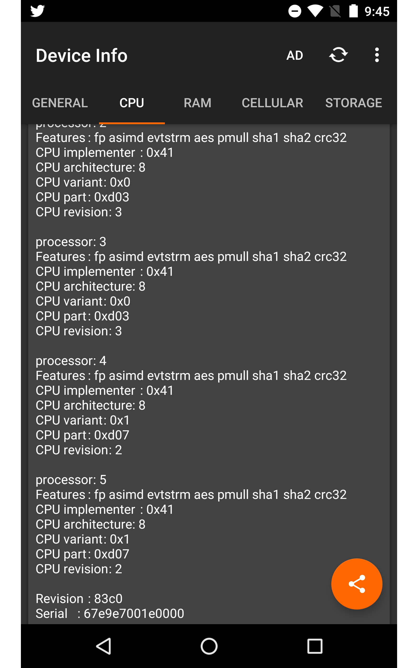 Device Info - Hardware and Software Information - App on Amazon Appstore