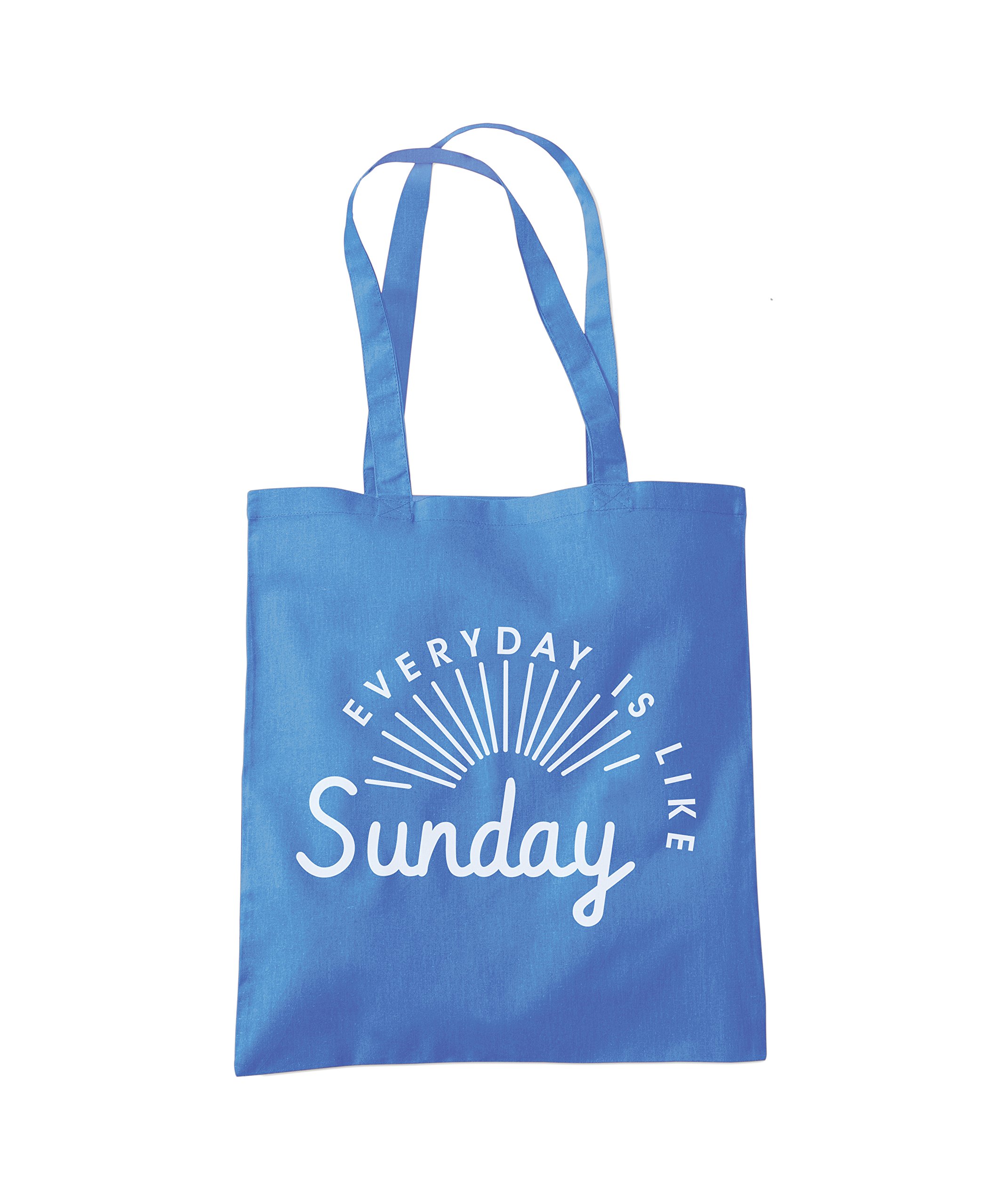 Hotscamp Women's Cornflower Blue Everyday Is Like Sunday Tote Bag - One Size