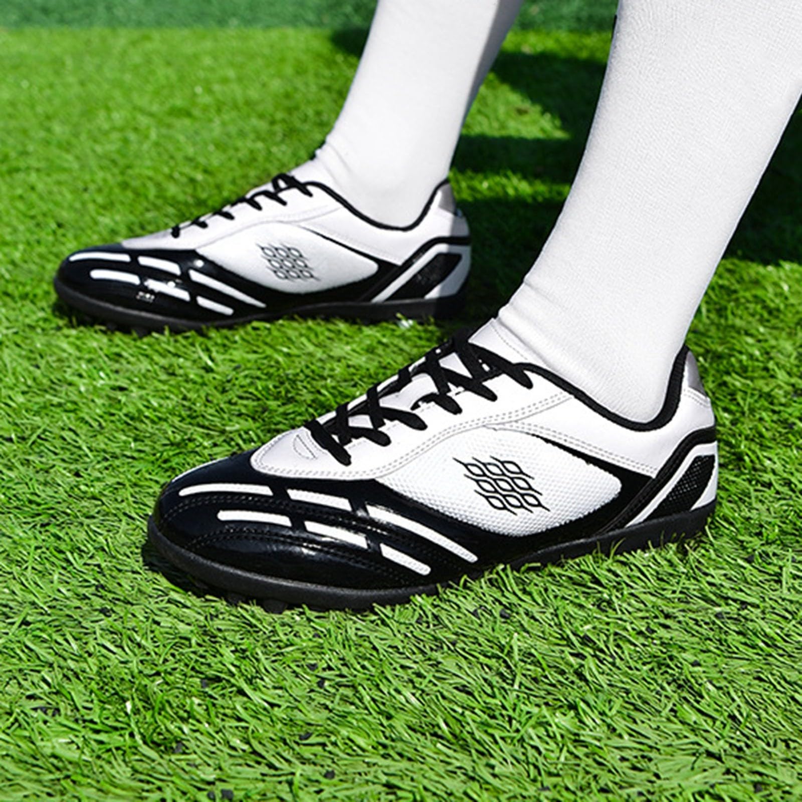 Tacchetti da Calcio per Bambini Scarpe da Calcio per Ragazze per Ragazzi Scarpe Sportive da Esterno/Interno Antiscivolo