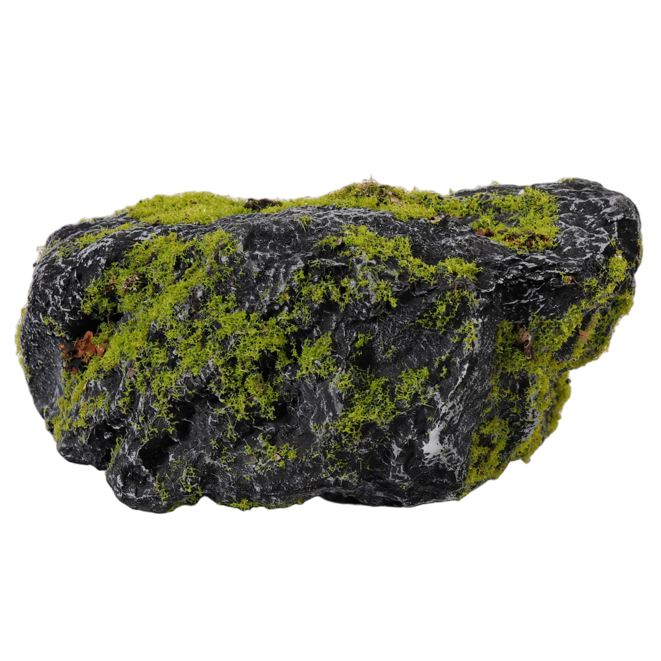 Tsawntd Artificial Plants, Faux Rock Cover, Realistic Moss-Covered Faux Rocks for Landscaping, Garden, Yard, Home, Green, Style-1