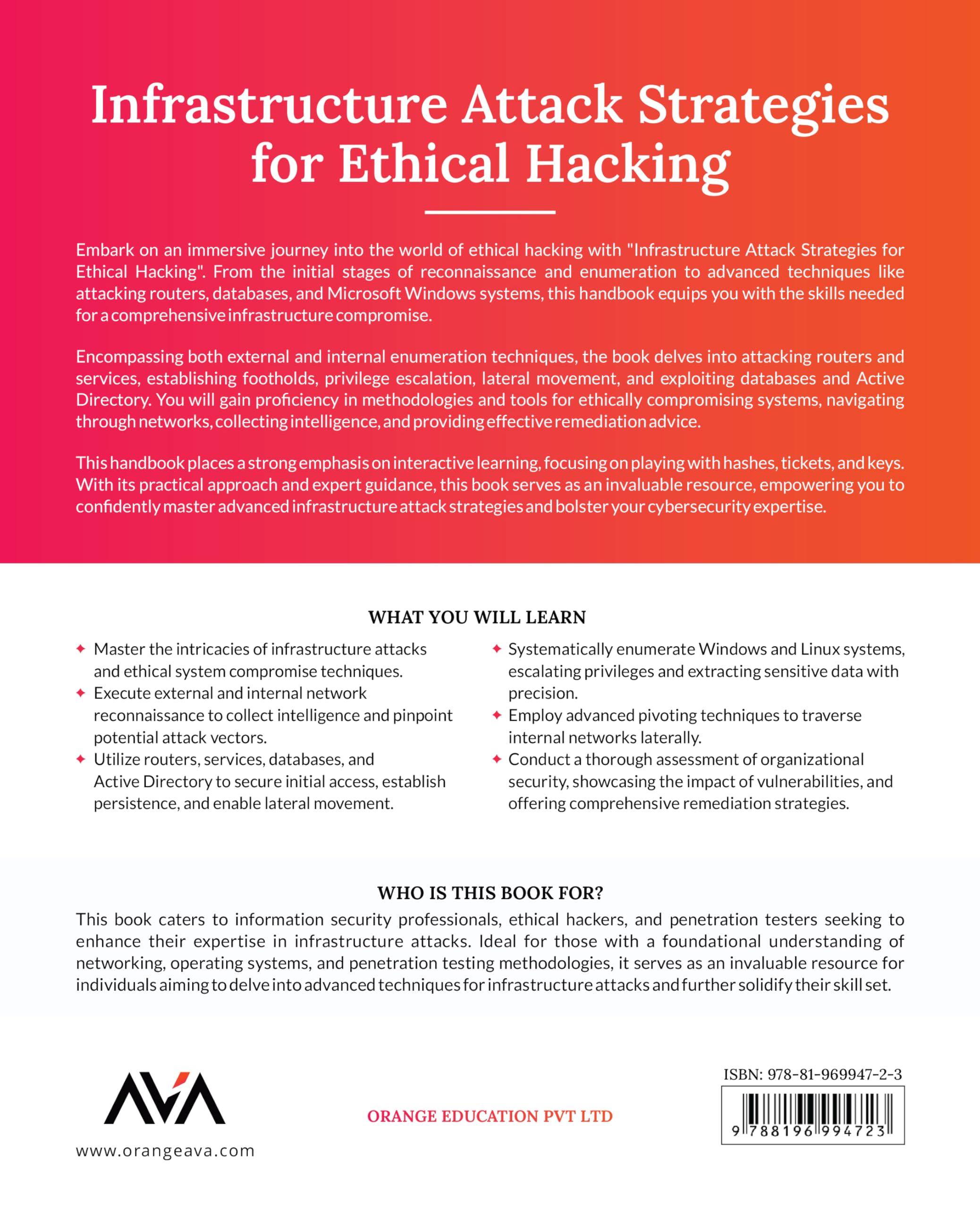Infrastructure Attack Strategies for Ethical Hacking: Unleash Advanced Techniques and Strategies to Safeguard Systems, Networks, and Critical ... (Offensive Cybersecurity — Pentesting Path)