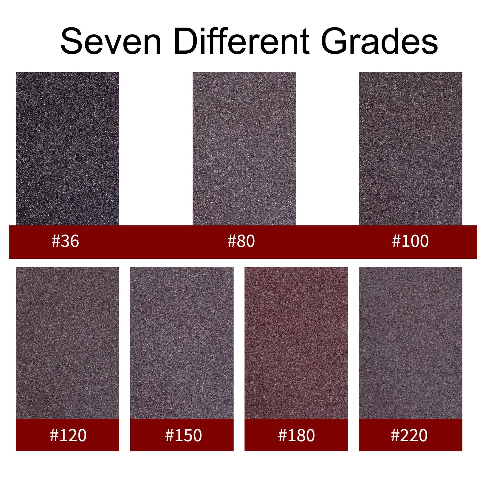 Sanding sponges 4 Grits(36-100-150-220),Sanding Blocks,Sand Paper Sandpaper for Walls,Wet and Dry Blocks Sandpaper,Flexible Sanding Block for Metal,Sandpaper for Wood,Sandpaper block-4pcs - Image 4