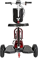 Vista 4 de Drive Medical ZOOME3 - Patinete de movilidad recreativa, color rojo