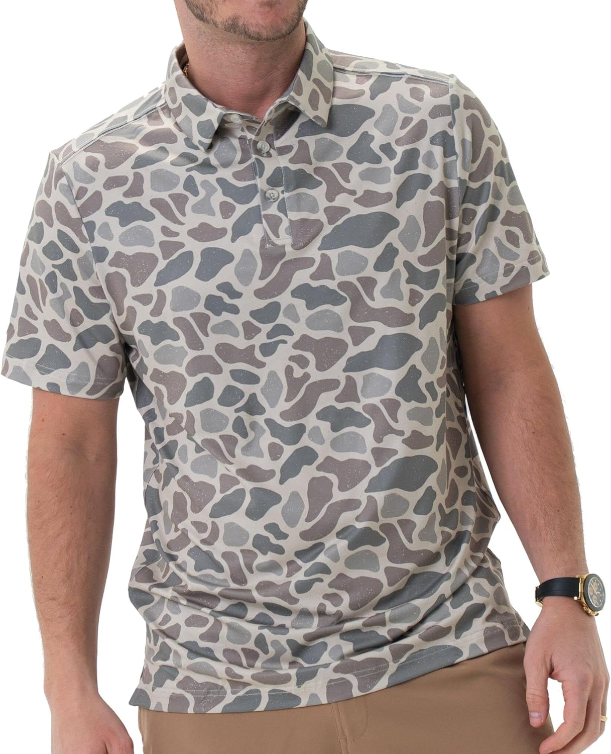 BURLEBO Men’s Performance Polo Shirt – Lightweight, Quick Dry, Moisture Wicking, Four-Way Stretch