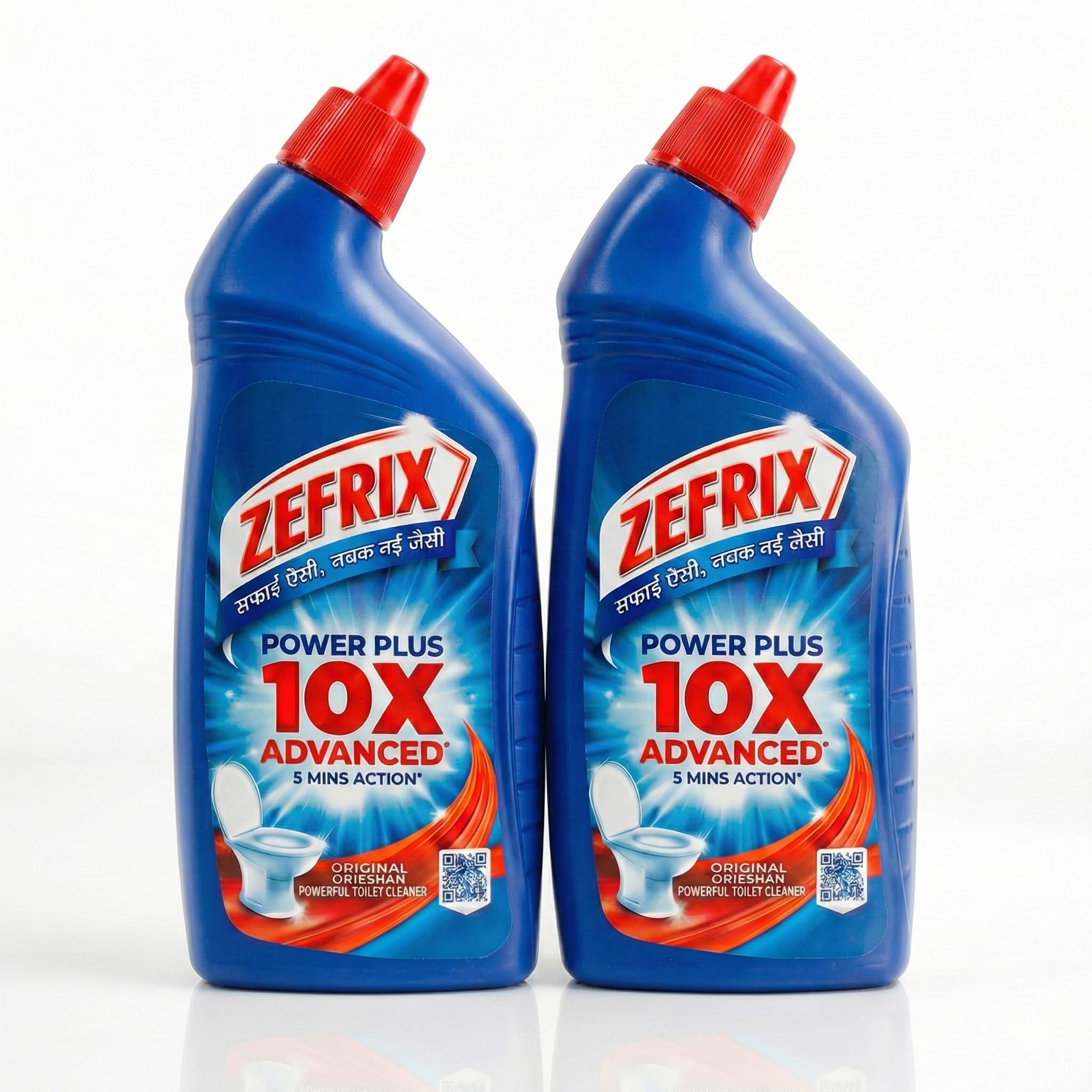 ZEFRIX Power Plus 10X Advanced Toilet Cleaner Liquid (Pack of 2