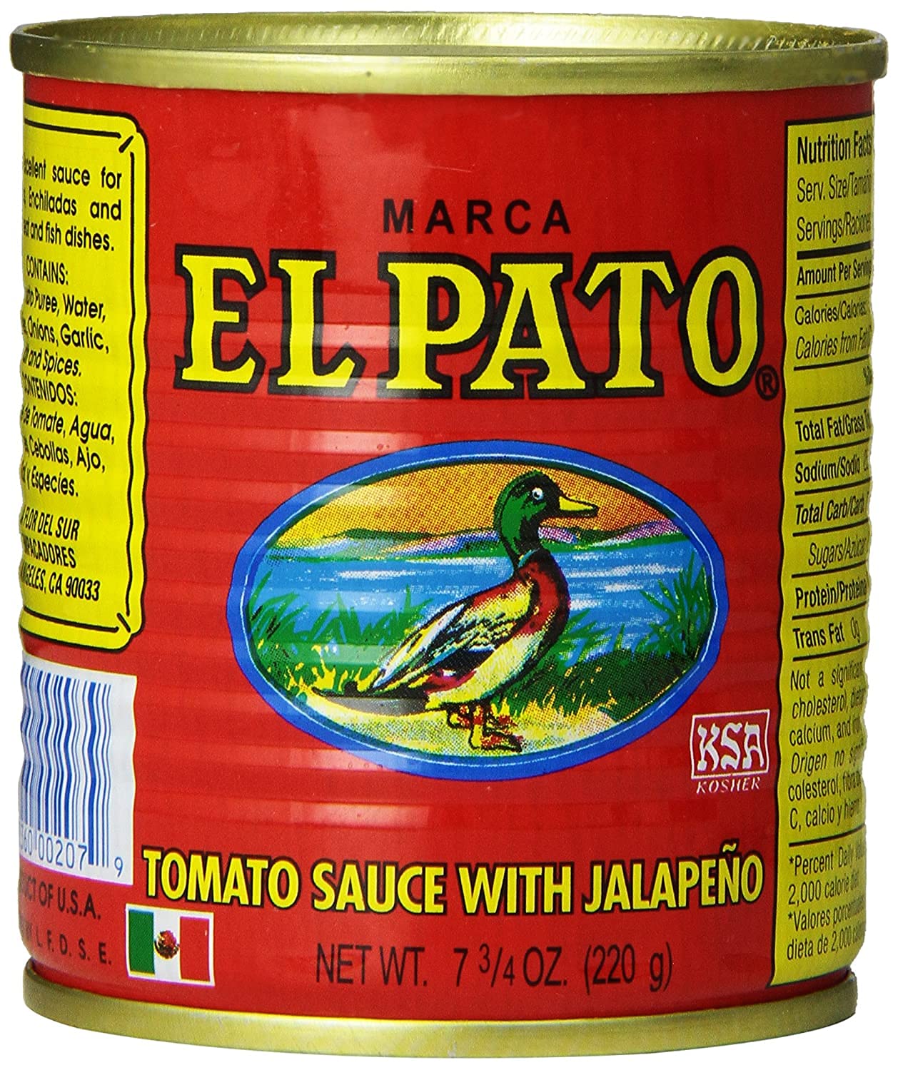 El Pato Tomato Sauce with Jalapeno (Pack of 6) Fruit
