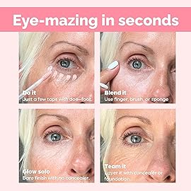 Elizabeth Mott Thank Me Later Under Eye Brightener & Primer - Hydrating Color Corrector for Dark Circles - Lightweight Concealer Base for Mature Skin, Light Shade 5ml