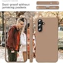 YATWIN Silicone Back Case for Samsung Galaxy A35, Soft-Touch Phone Back Cover for Samsung Galaxy A35-Milk Tee, Beige gallery image